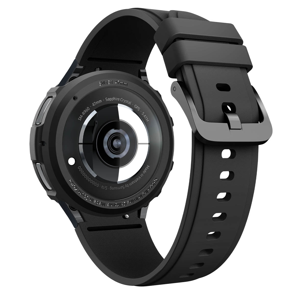 Spigen Liquid Air, matte black - Samsung Galaxy Watch6 Classic 47mm