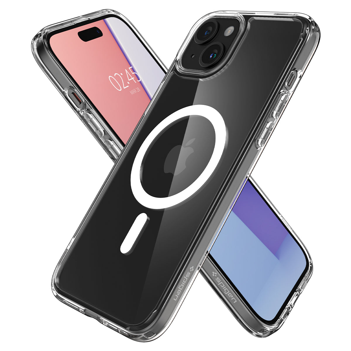 Spigen Crystal Hybrid MagSafe, white - iPhone 15 Plus