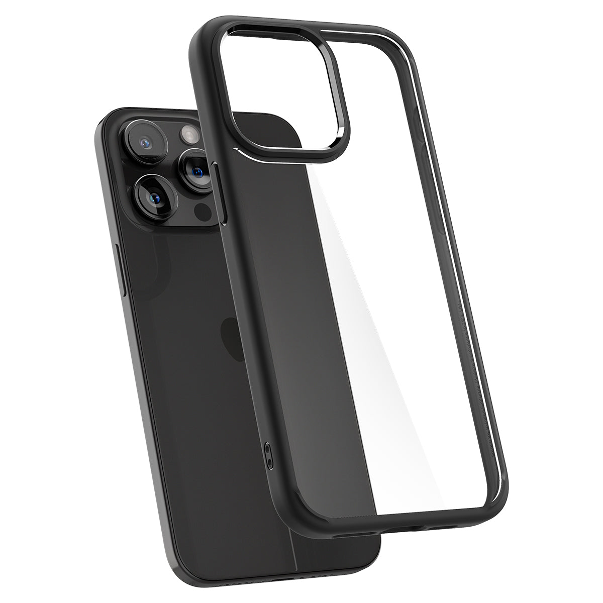 Spigen Ultra Hybrid, matte black - iPhone 15 Pro Max