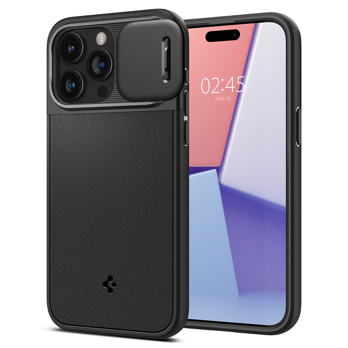 Spigen Optik Armor MagSafe, black - iPhone 15 Pro Max