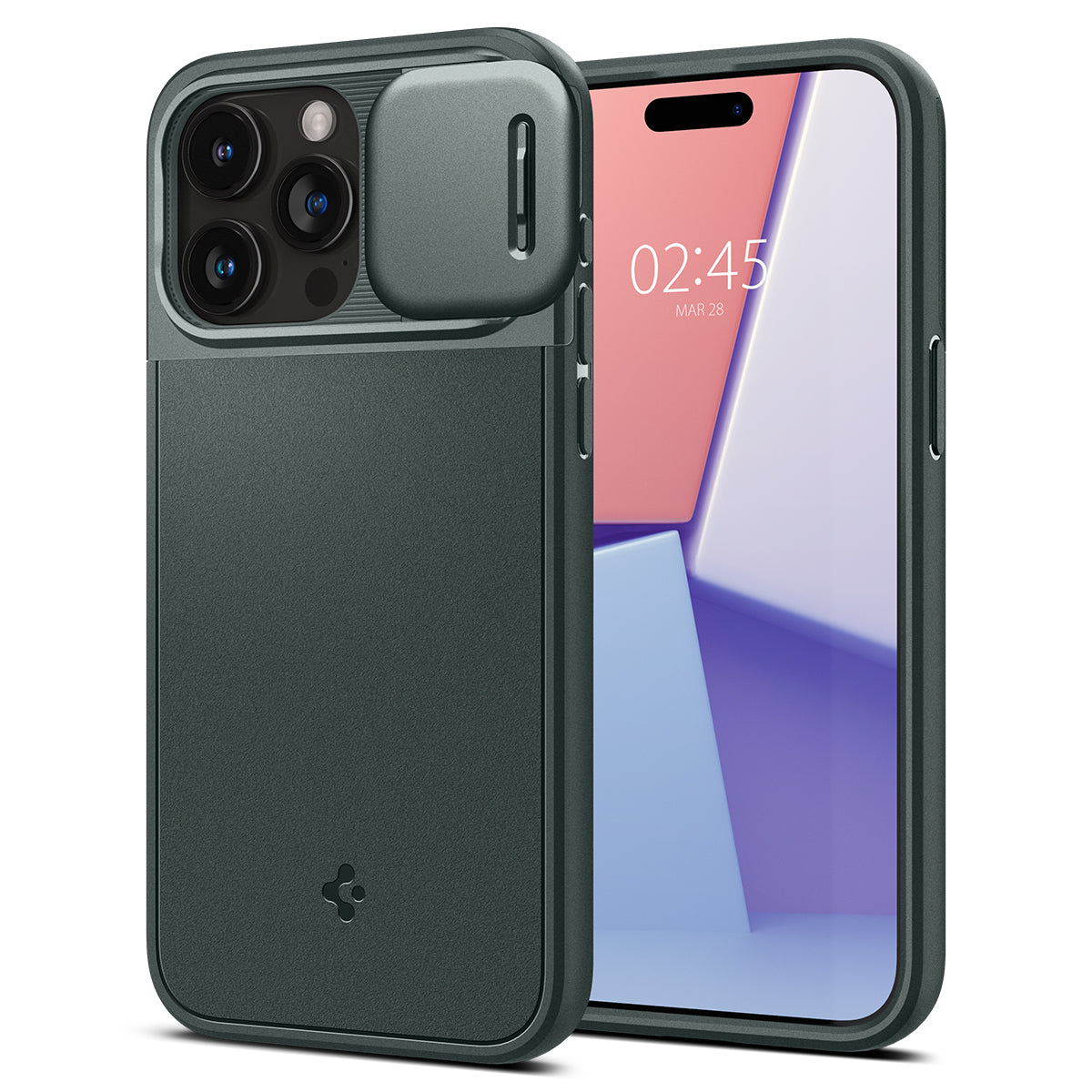 Spigen Optik Armor MagSafe, abyss green - iPhone 15 Pro Max