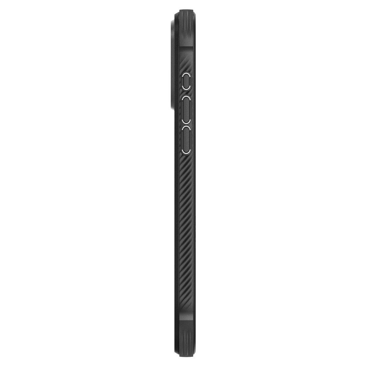 Spigen Rugged Armor MagSafe, matte black - iPhone 15 Pro