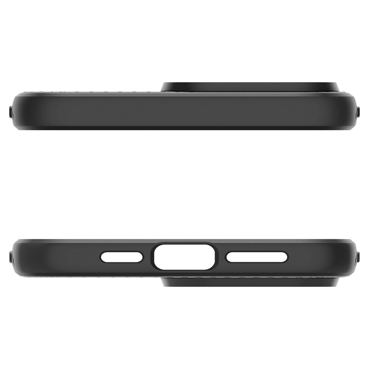 Spigen Liquid Air, matte black - iPhone 15 Pro