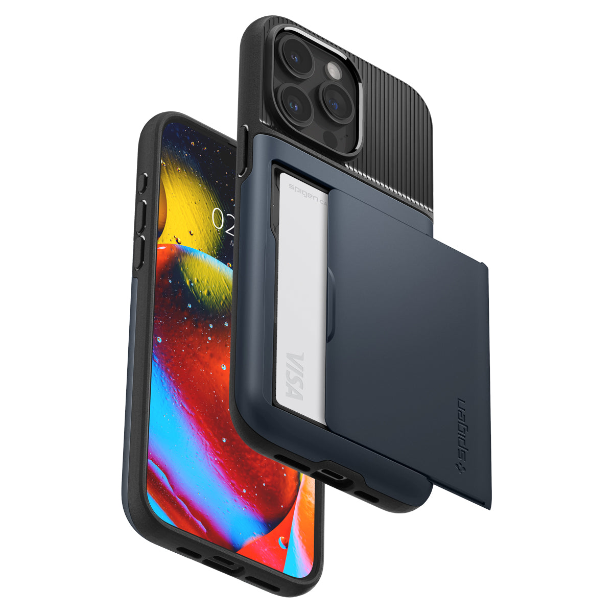 Spigen Slim Armor CS, metal slate - iPhone 15 Pro