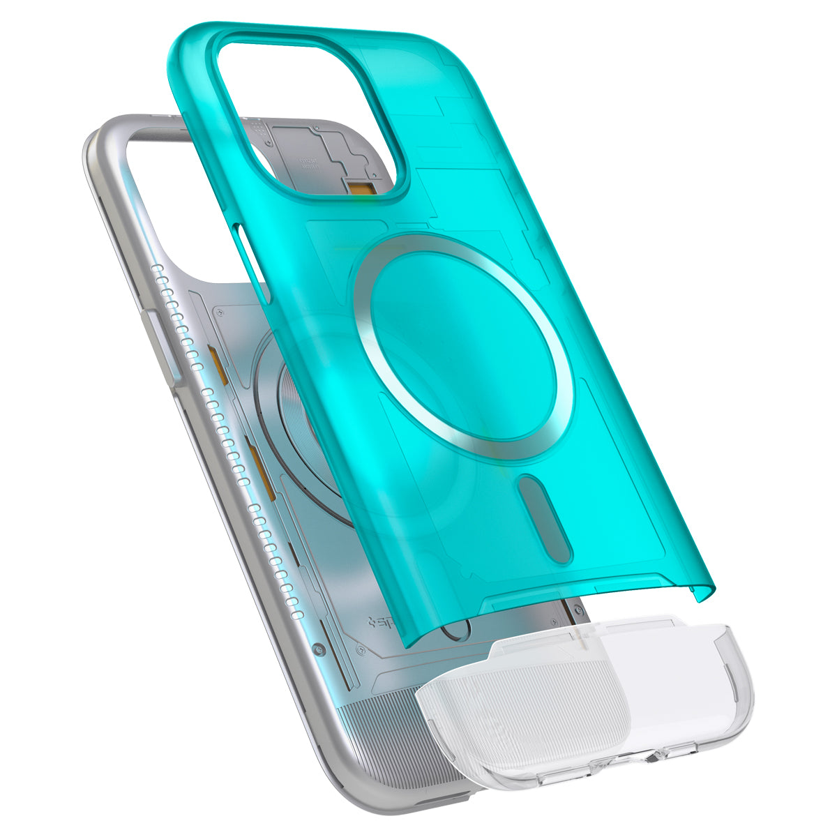 Spigen Classic C1 MagSafe, bondi blue - iPhone 15 Pro