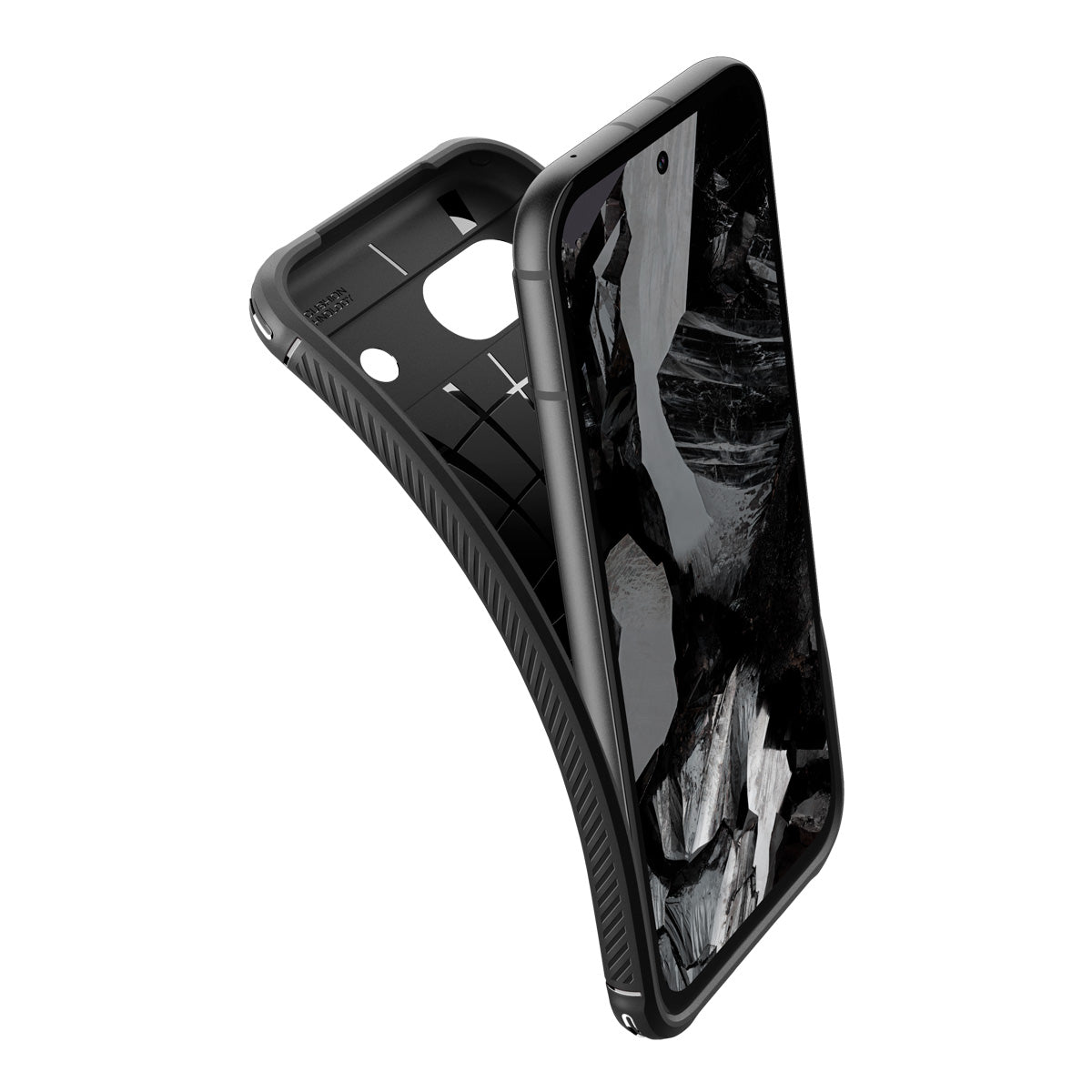 Spigen Rugged Armor - matte black - Google Pixel 8a