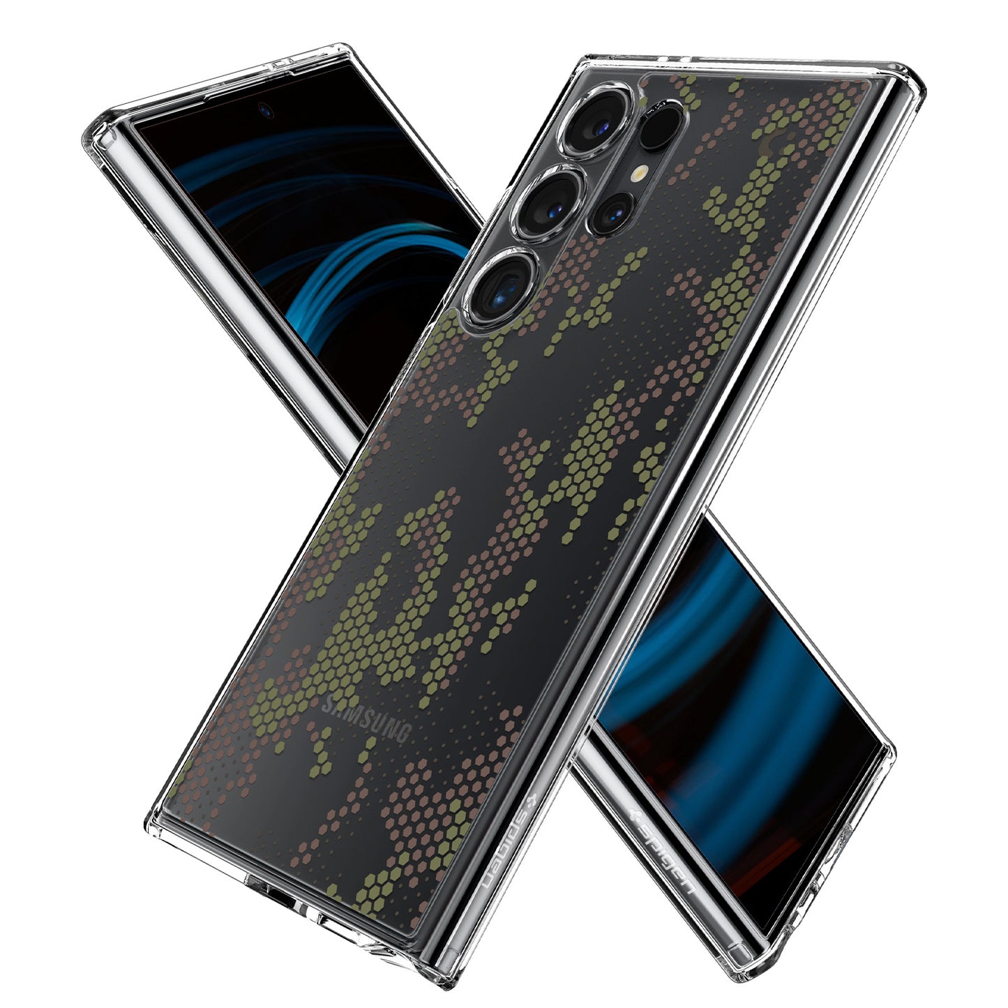 Spigen Ultra Hybrid, digital camo - Samsung Galaxy S24 Ultra