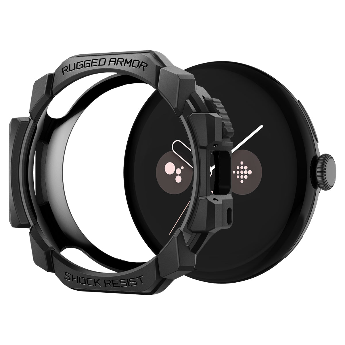 Spigen Rugged Armor, matte black - Google Pixel Watch 3/2/1 (41mm)