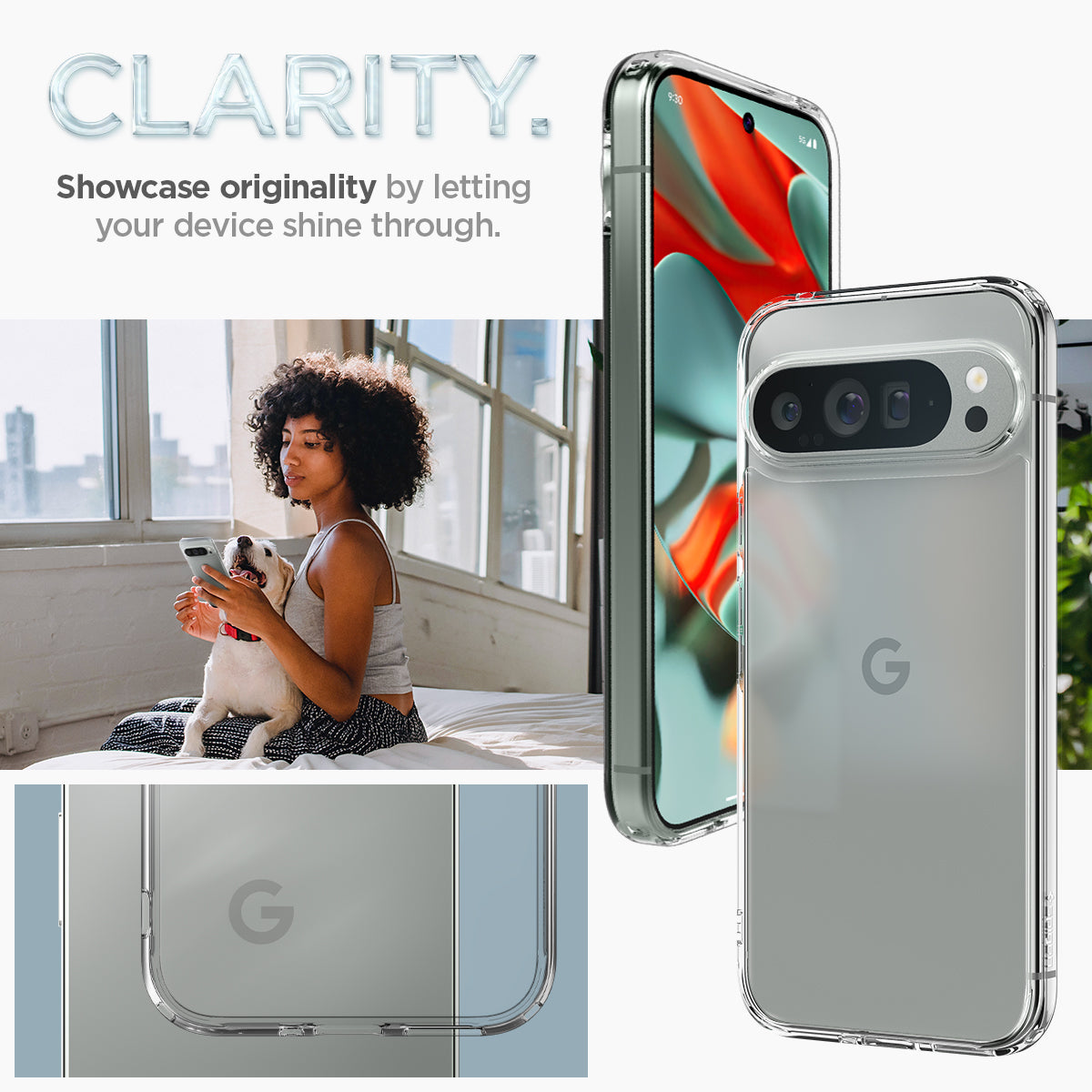 Spigen Ultra Hybrid, crystal clear - Google Pixel 9 Pro XL