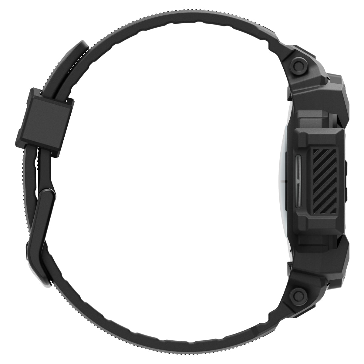 Spigen Rugged Armor Pro, matte black - Samsung Galaxy Watch7 (44mm)