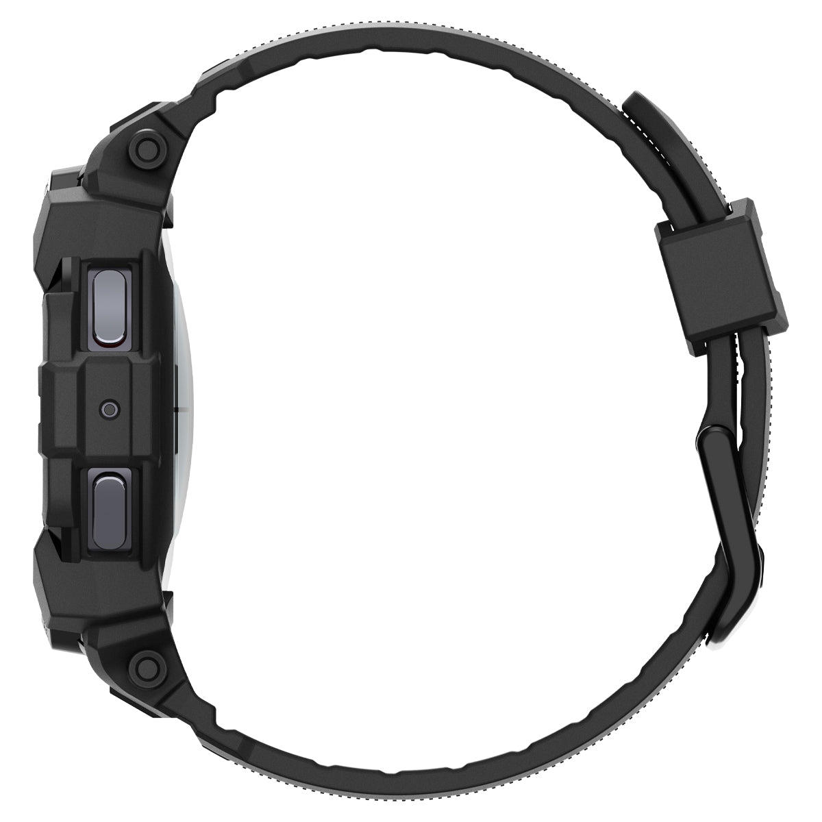 Spigen Rugged Armor Pro, matte black - Samsung Galaxy Watch7 (44mm)