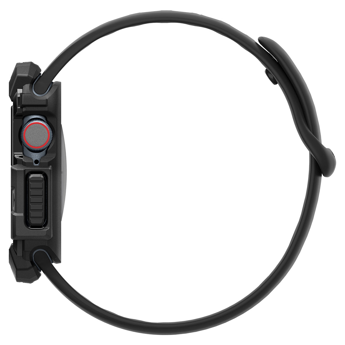 Spigen Rugged Armor, matte black - Apple Watch 10 46mm