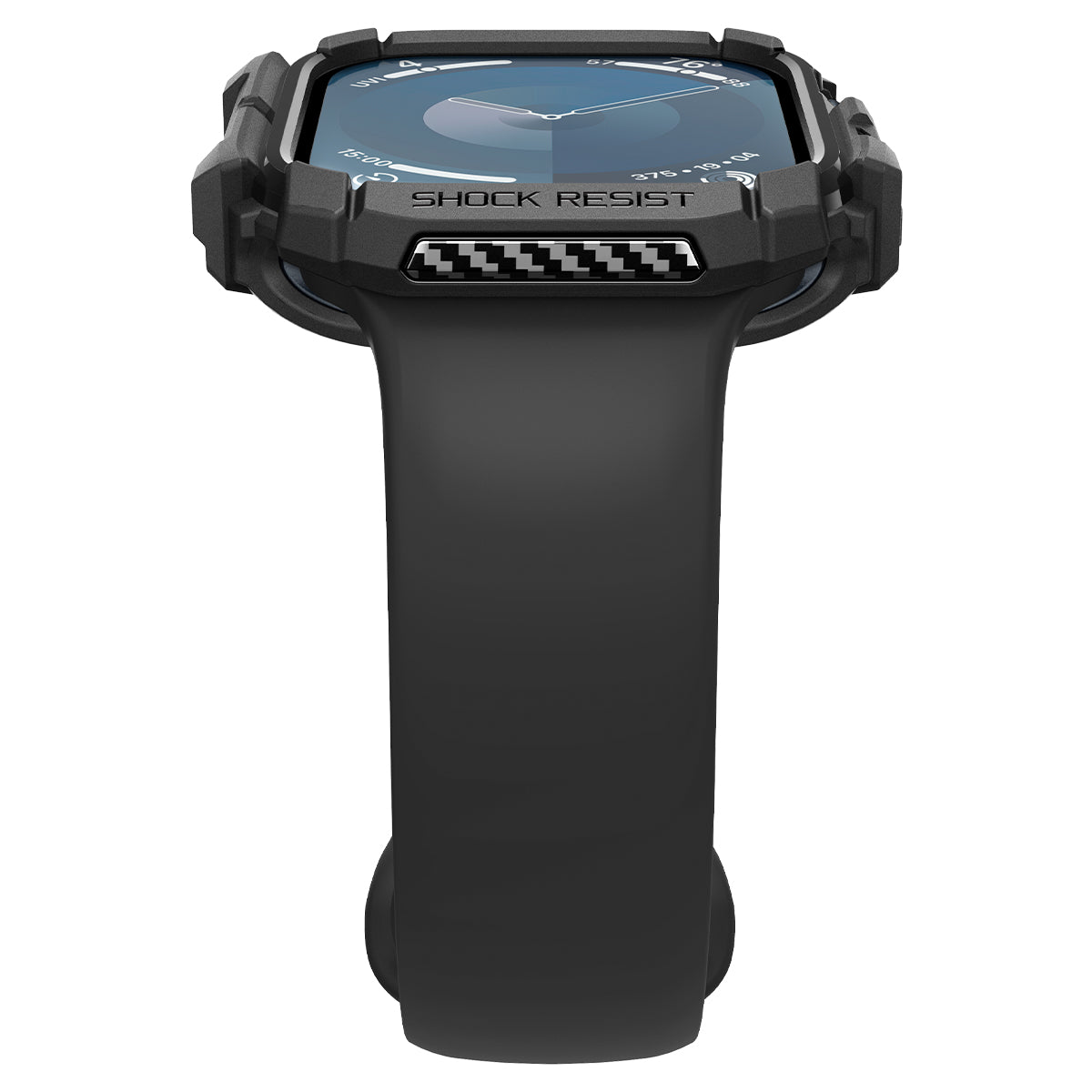 Spigen Rugged Armor, matte black - Apple Watch 10 46mm