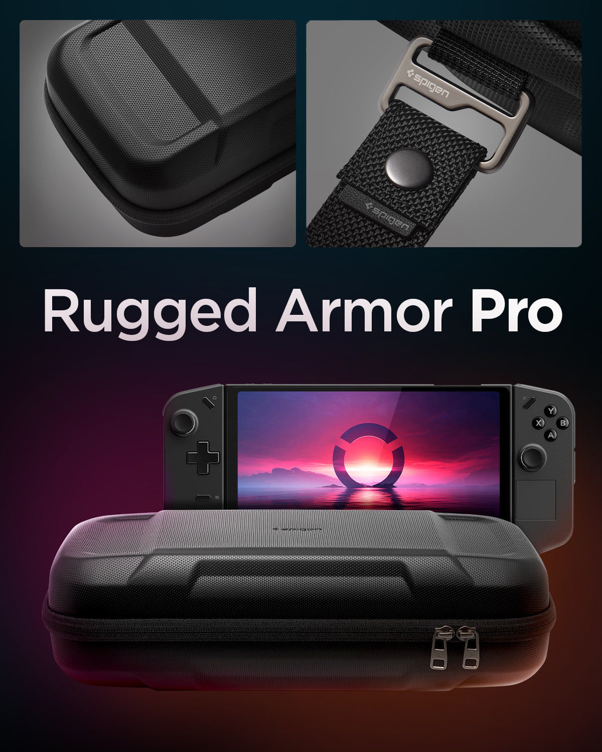 Spigen Rugged Armor Pro Pouch, black - Lenovo Legion Go