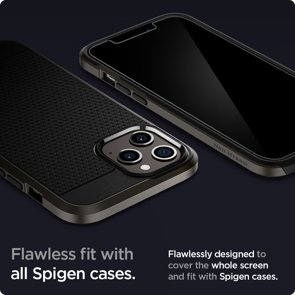 Spigen Glas tR EZ Fit, 2 Pack - iPhone 12 Pro Max
