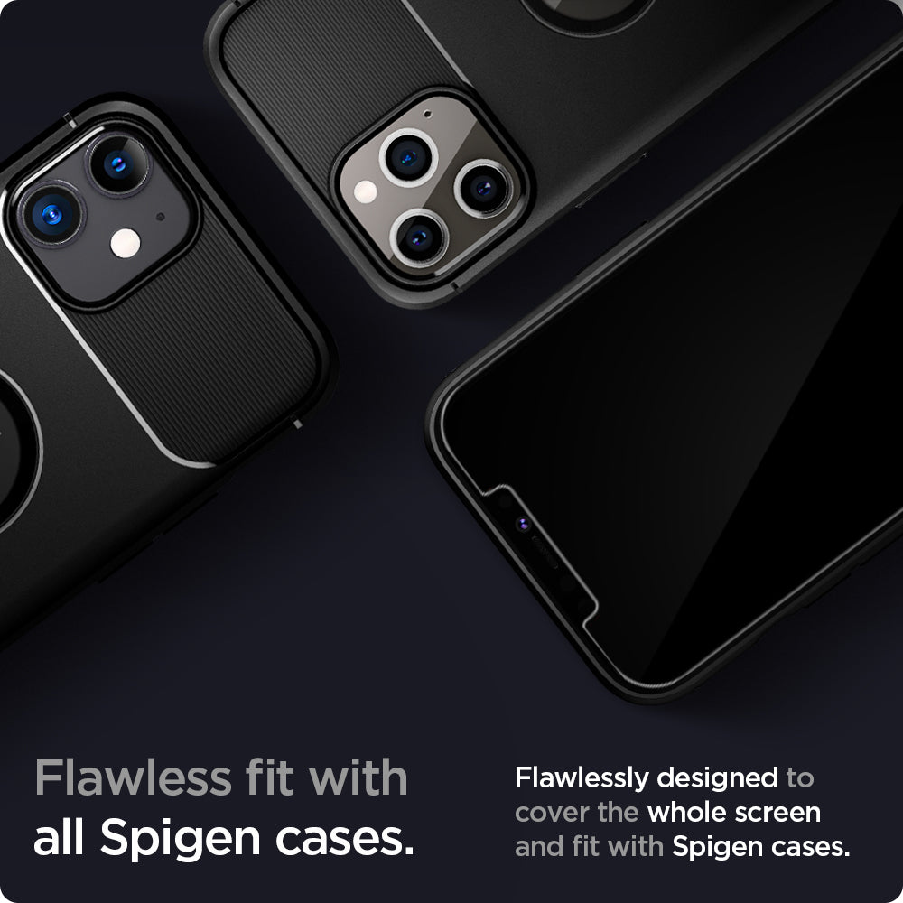 Spigen Glas tR EZ Fit, 2 Pack - iPhone 12/Pro
