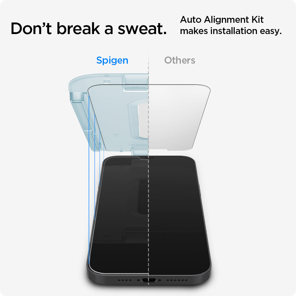 Spigen Glas tR EZ Fit, 2 Pack - iPhone 12 mini