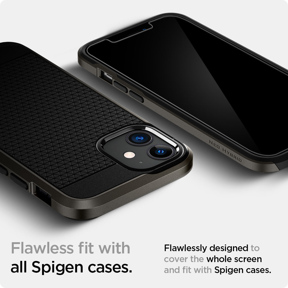 Spigen Glas tR EZ Fit, 2 Pack - iPhone 12 mini