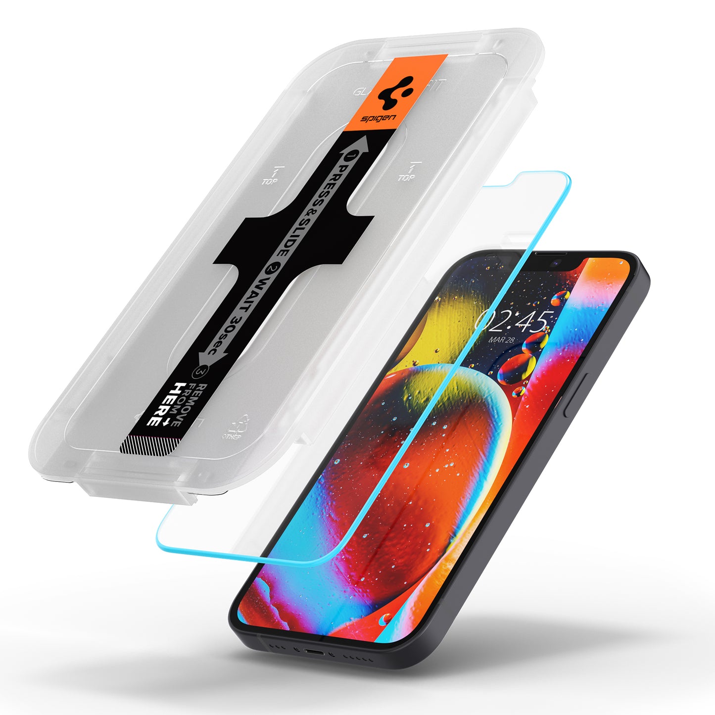 Spigen tR EZ Fit, transparency sensor open 2 Pack - iPhone 13 mini