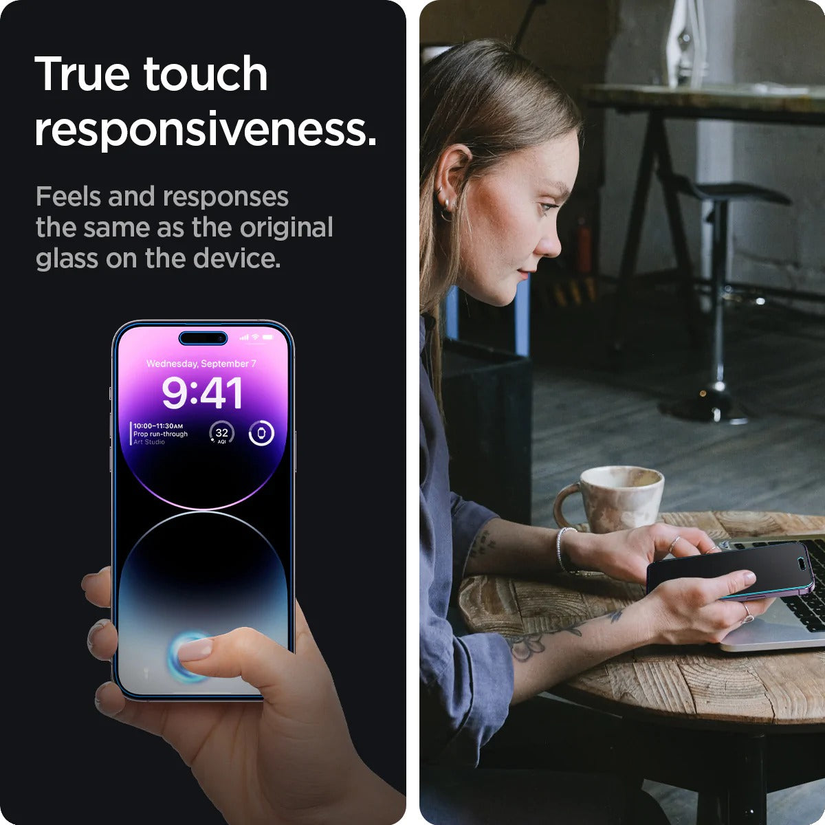 Spigen Glass EZ Fit Privacy 2 Pack - iPhone 14 Pro Max