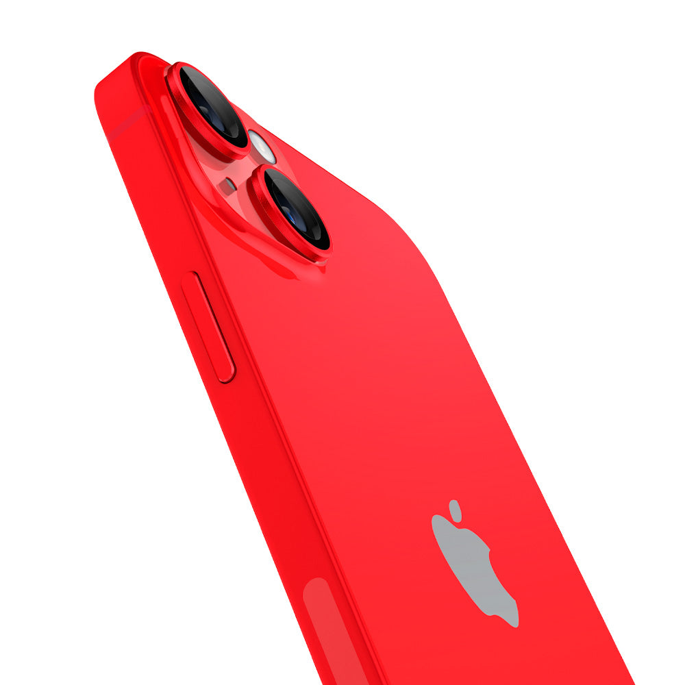 Spigen Glass EZ Fit Optik Pro 2 Pack, red - iPhone 14/14 Plus