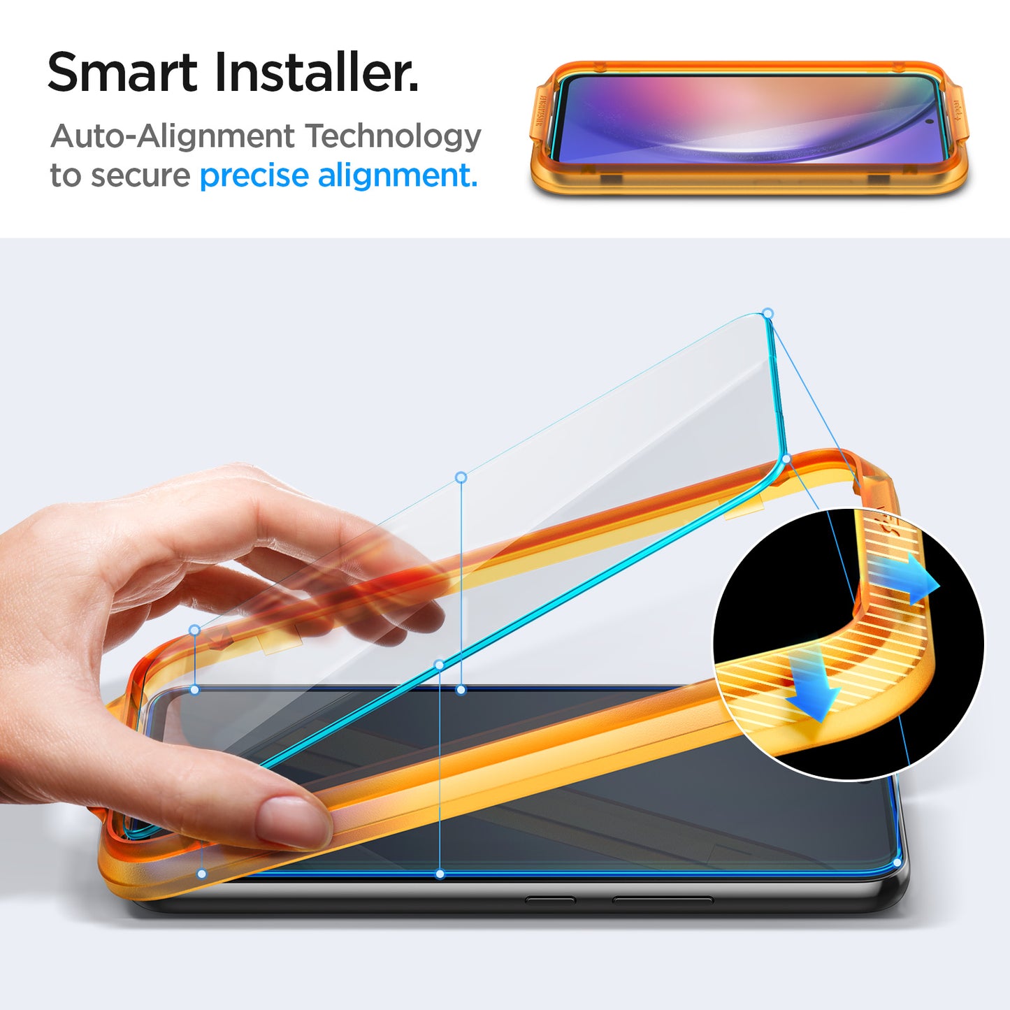 Spigen Glass Align Master Clear 2 Pack - Samsung Galaxy A54 5G