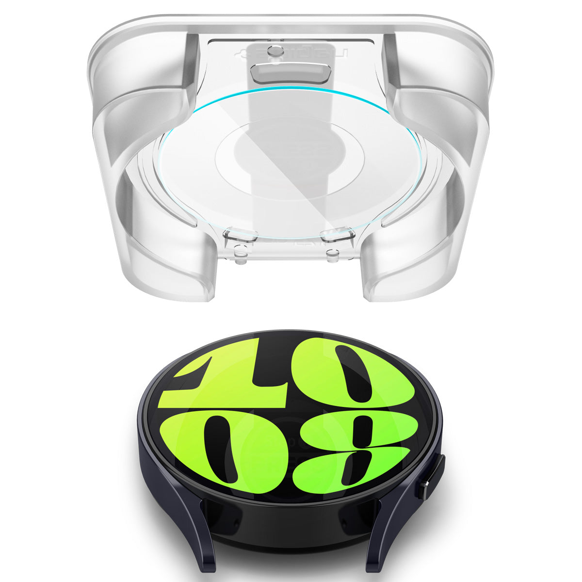 Spigen Glass tR EZ Fit 2 Pack - Samsung Galaxy Watch6 44mm