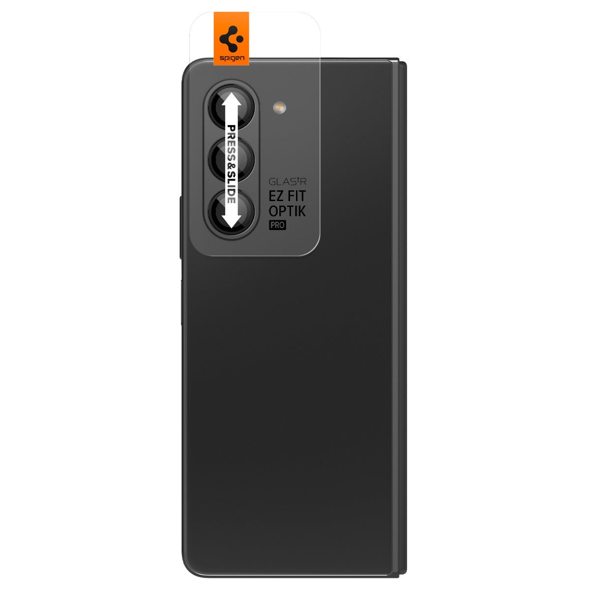 Spigen Glass tR EZ Fit Optik Pro 2 Pack, black - Samsung Galaxy Z Fold5