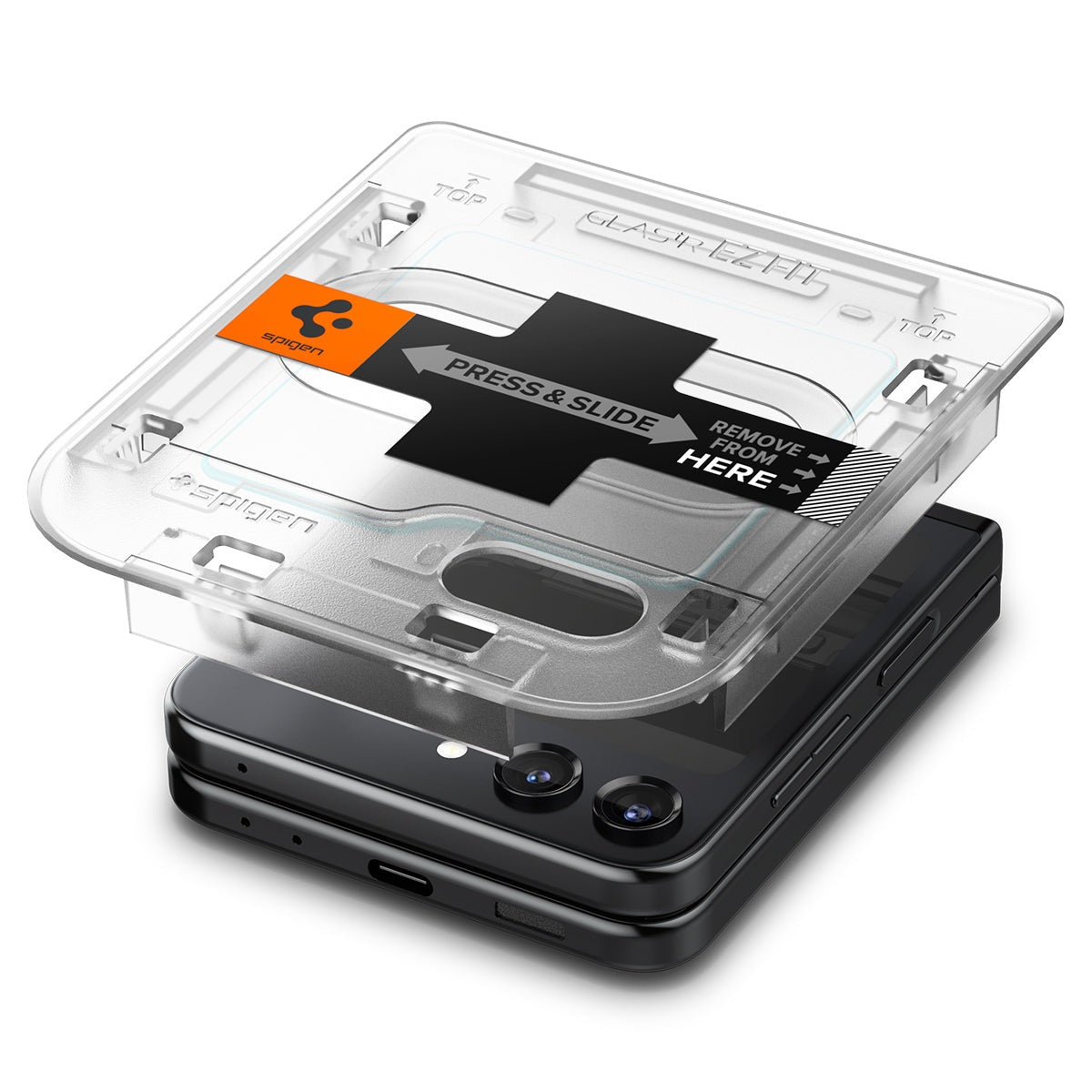 Spigen Glass tR EZ Fit Cover 2 Pack Transparency - Samsung Galaxy Z Flip5