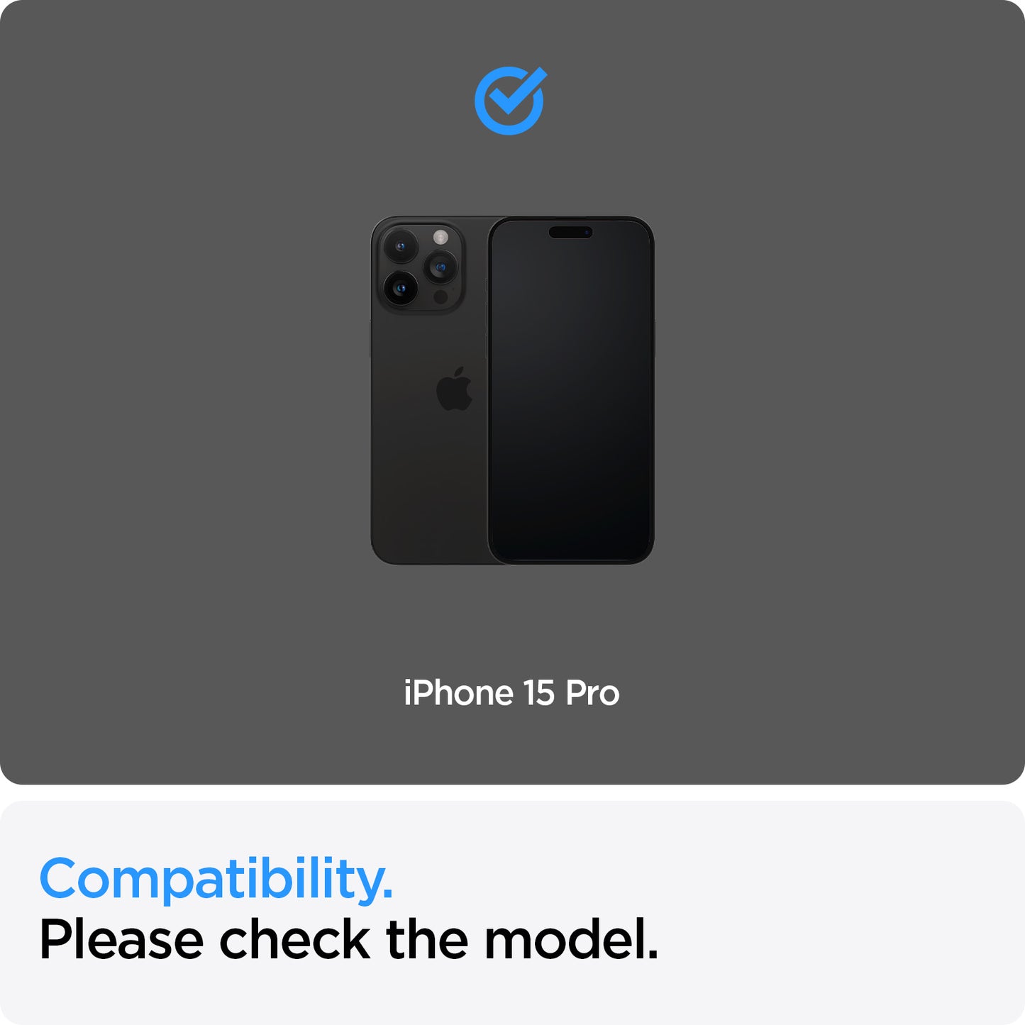 Spigen Glass tR AlignMaster 2 Pack, FC Black - iPhone 15 Pro
