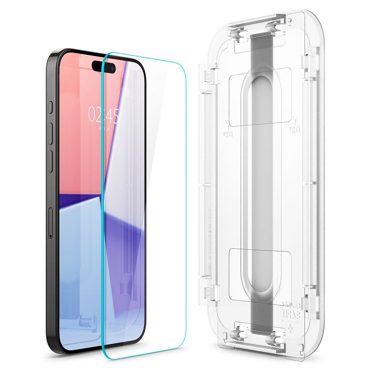 Spigen Glass tR EZ Fit HD 1 Pack, transparency - iPhone 15 Pro