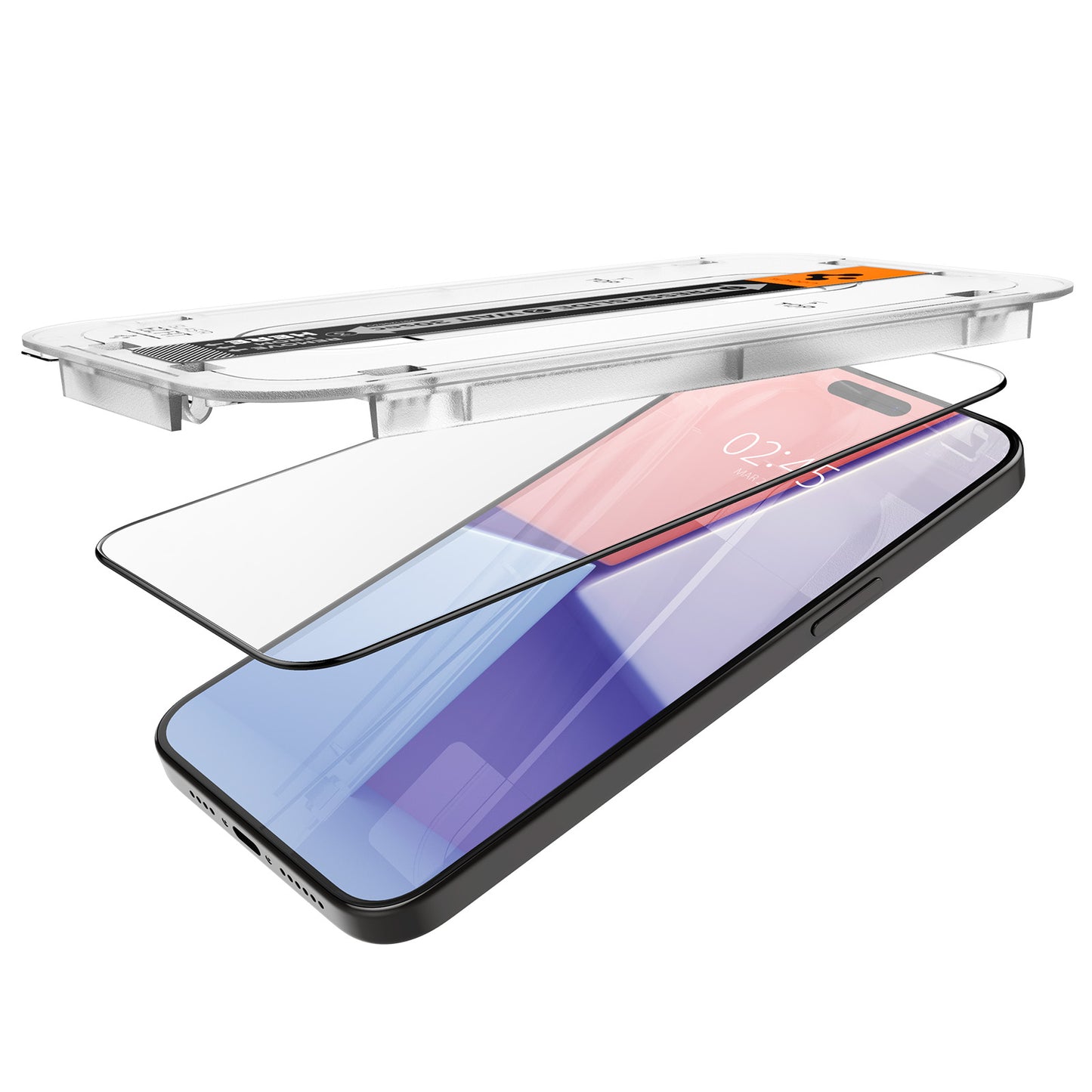 Spigen Glass tR EZ Fit HD 1 Pack, FC Black - iPhone 15 Pro