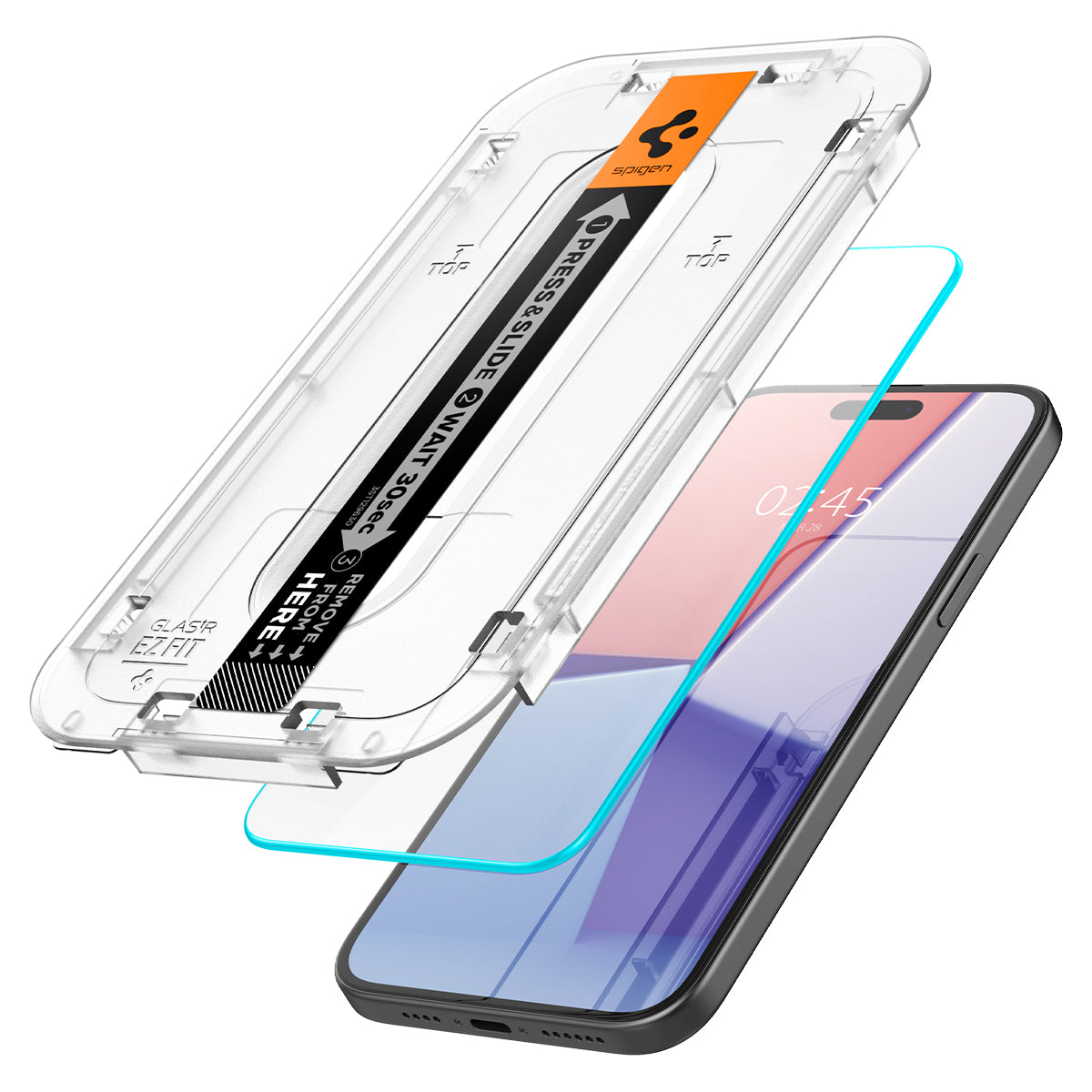 Spigen Glass tR EZ Fit 2 Pack, transparency - iPhone 15 16
