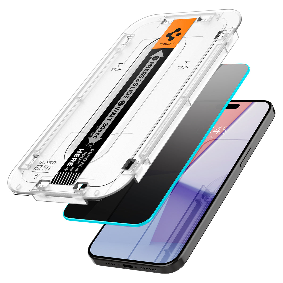 Spigen Glass tR EZ Fit HD Privacy 1 Pack - iPhone 15 Pro Max