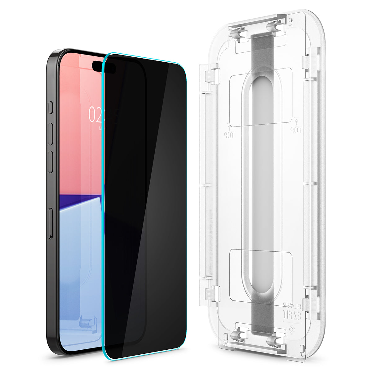 Spigen Glass tR EZ Fit HD Privacy 1 Pack - iPhone 15 Pro Max