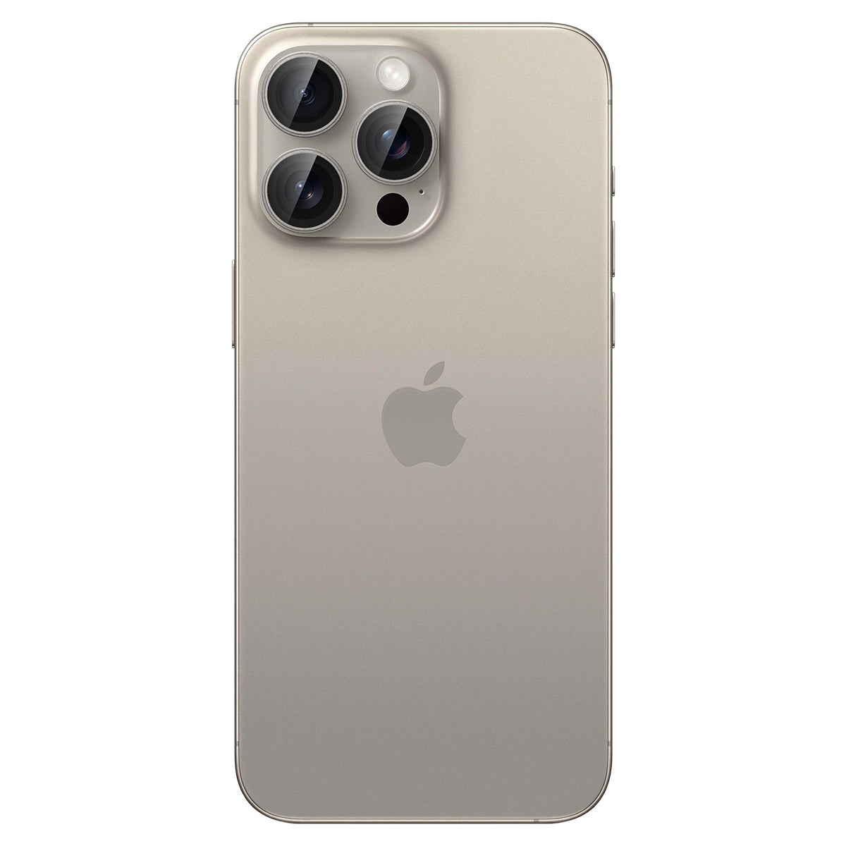 Spigen Glass tR EZ Fit Optik Pro 2 Pack, nature titanium - iPhone 15 Pro/15 Pro Max