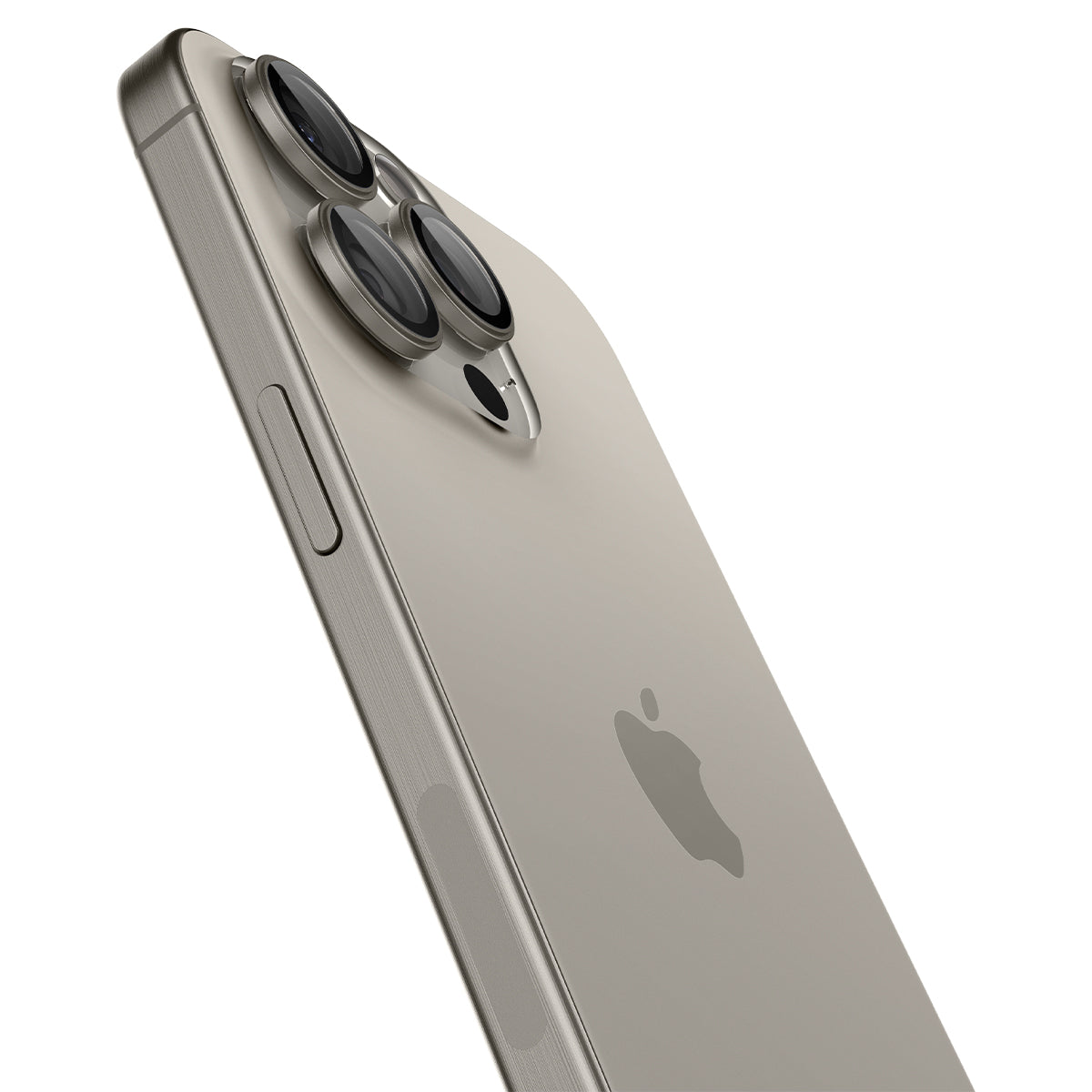 Spigen Glass tR EZ Fit Optik Pro 2 Pack, nature titanium - iPhone 15 Pro/15 Pro Max