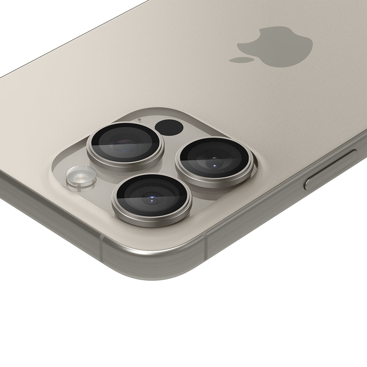 Spigen Glass tR EZ Fit Optik Pro 2 Pack, nature titanium - iPhone 15 Pro/15 Pro Max