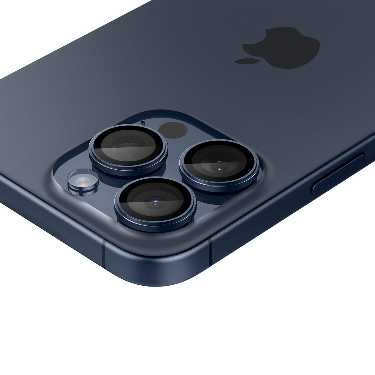 Spigen Glass tR EZ Fit Optik Pro 2 Pack, blue titanium - iPhone 15 Pro/15 Pro Max