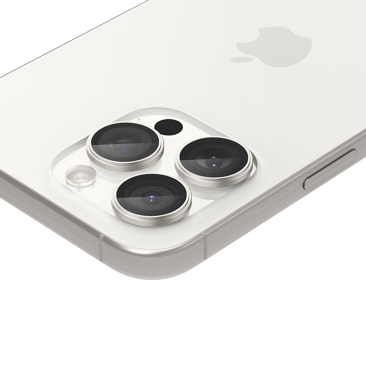 Spigen Glass tR EZ Fit Optik Pro 2 Pack, white titanium - iPhone 15 Pro/15 Pro Max