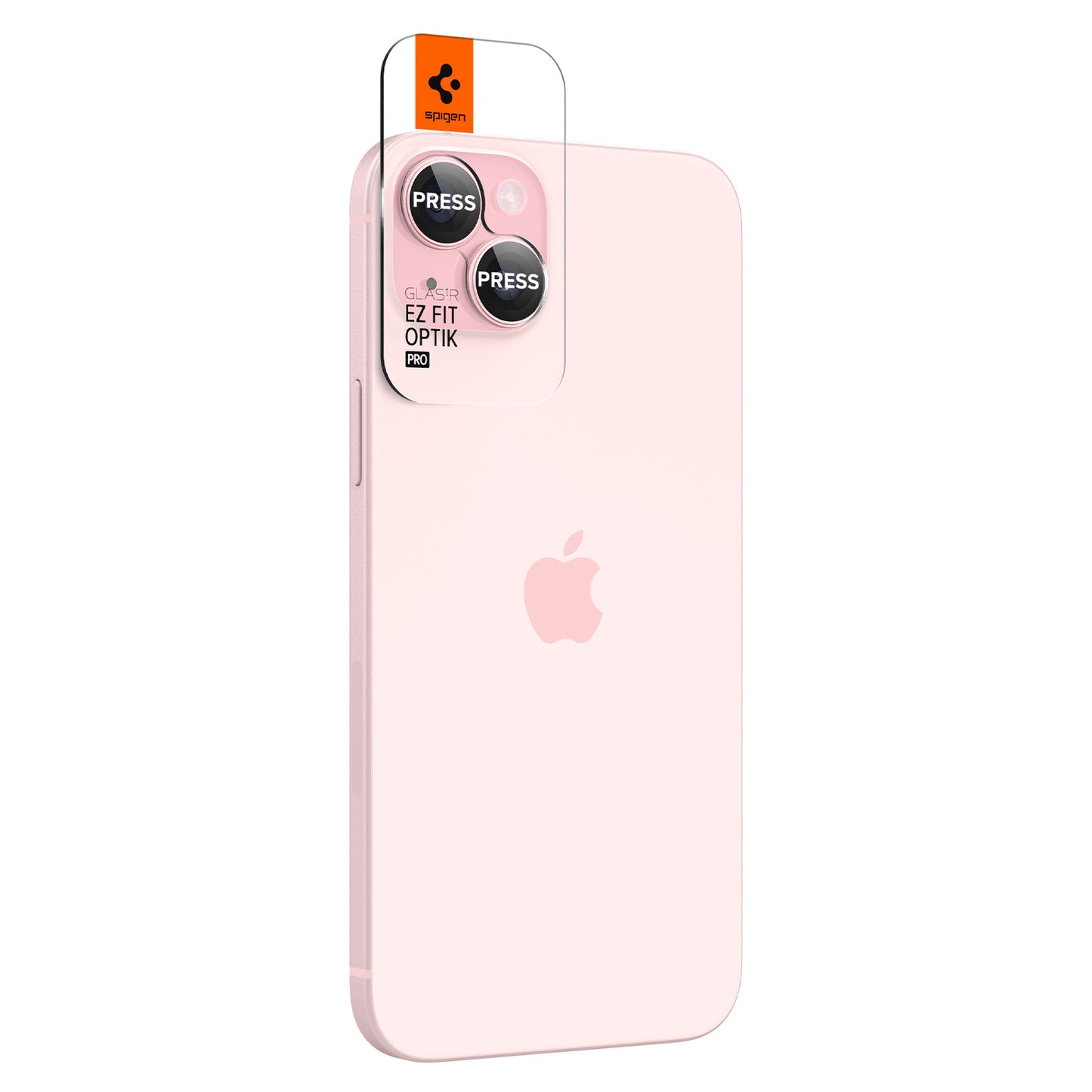 Spigen Glass tR EZ Fit Optik Pro 2 Pack, pink - iPhone 15/15 Plus/14/14 Plus