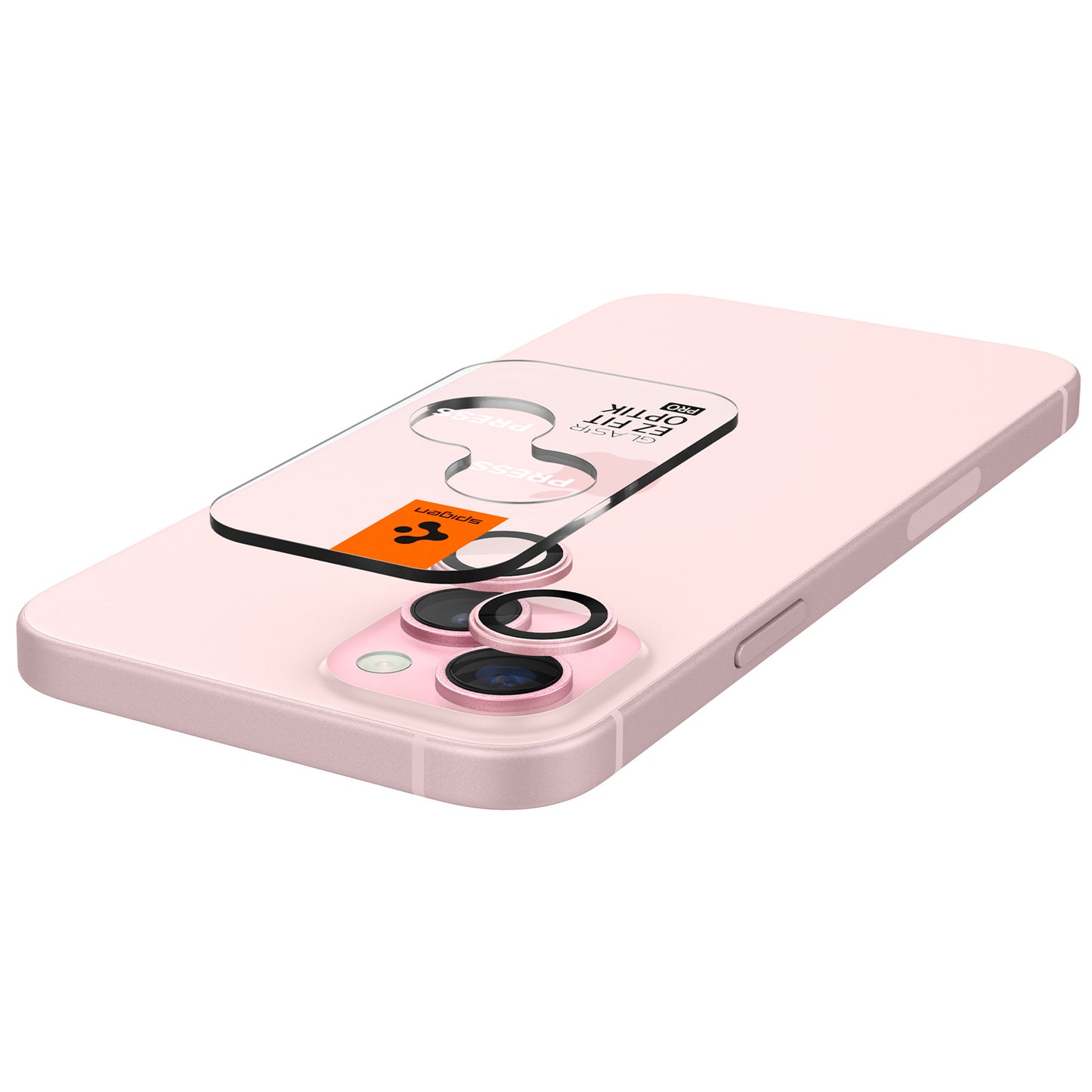 Spigen Glass tR EZ Fit Optik Pro 2 Pack, pink - iPhone 15/15 Plus/14/14 Plus