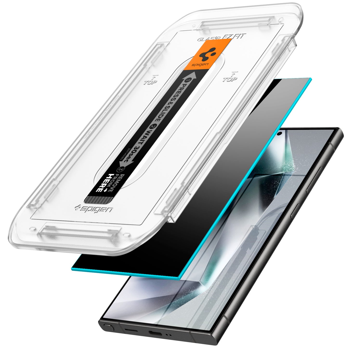 Spigen Glass tR EZ Fit Privacy 2 Pack - Samsung Galaxy S24 Ultra