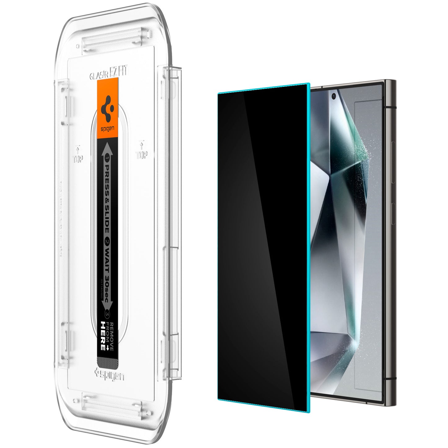 Spigen Glass tR EZ Fit Privacy 2 Pack - Samsung Galaxy S24 Ultra
