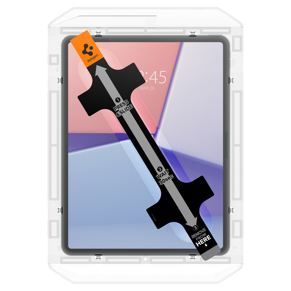 IPAD AIR 13 (2024) SPIGEN GLAS.TR EZ FIT PANZERGLAS - 9H