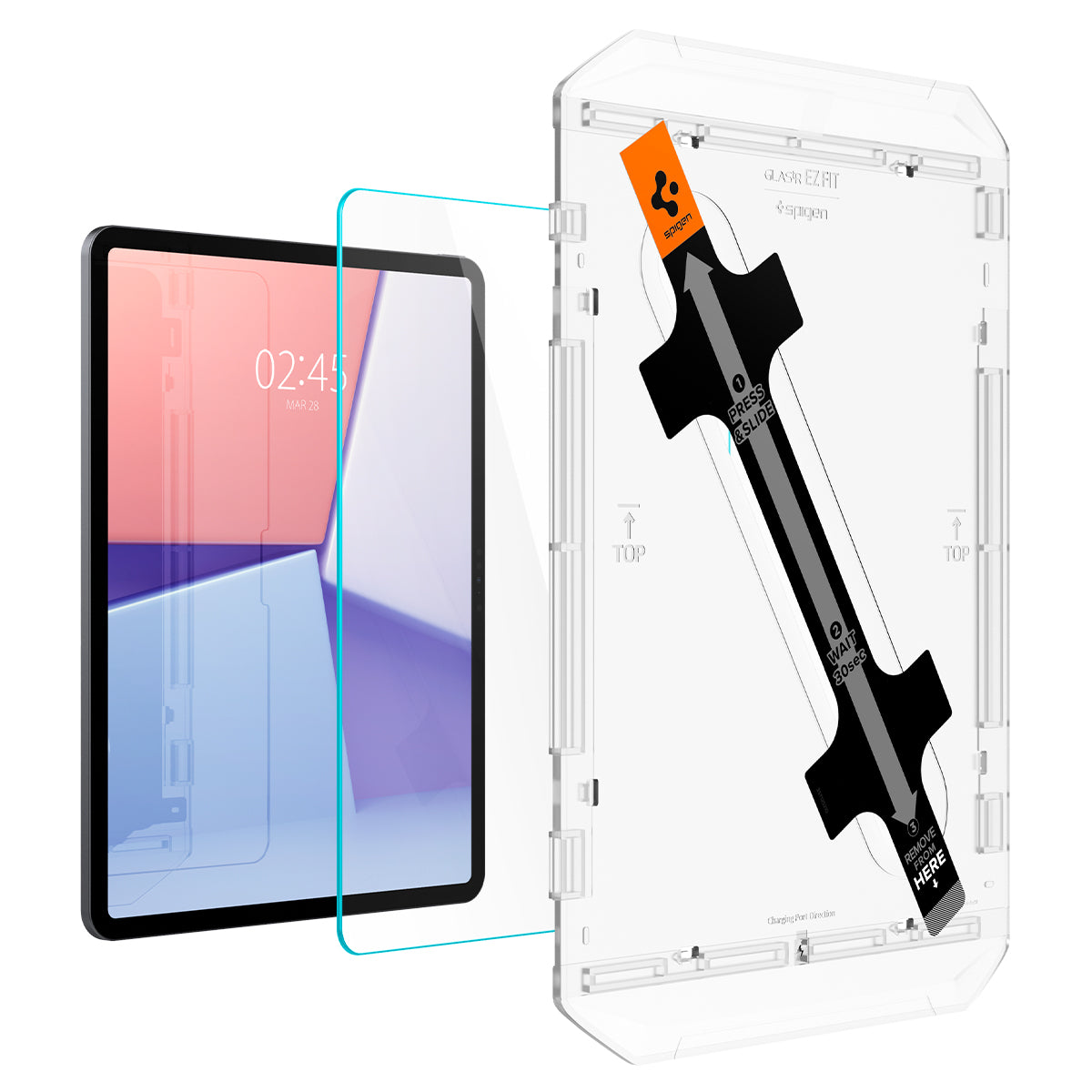 IPAD AIR 13 (2024) SPIGEN GLAS.TR EZ FIT PANZERGLAS - 9H