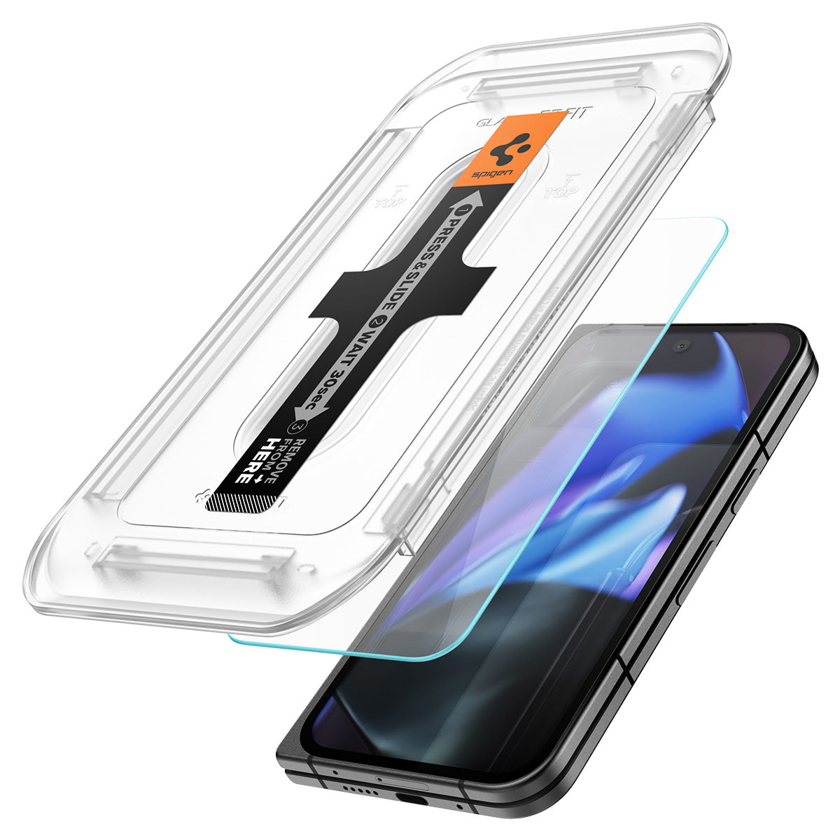Spigen Glass tR EZ Fit (Cover 2 Pack), transparency - Google Pixel 9 Pro Fold