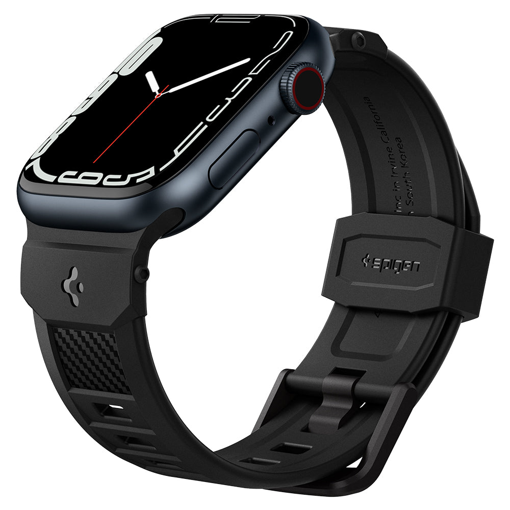 Spigen Rugged Band, matte black - Apple Watch 49mm/45mm/44mm/42mm