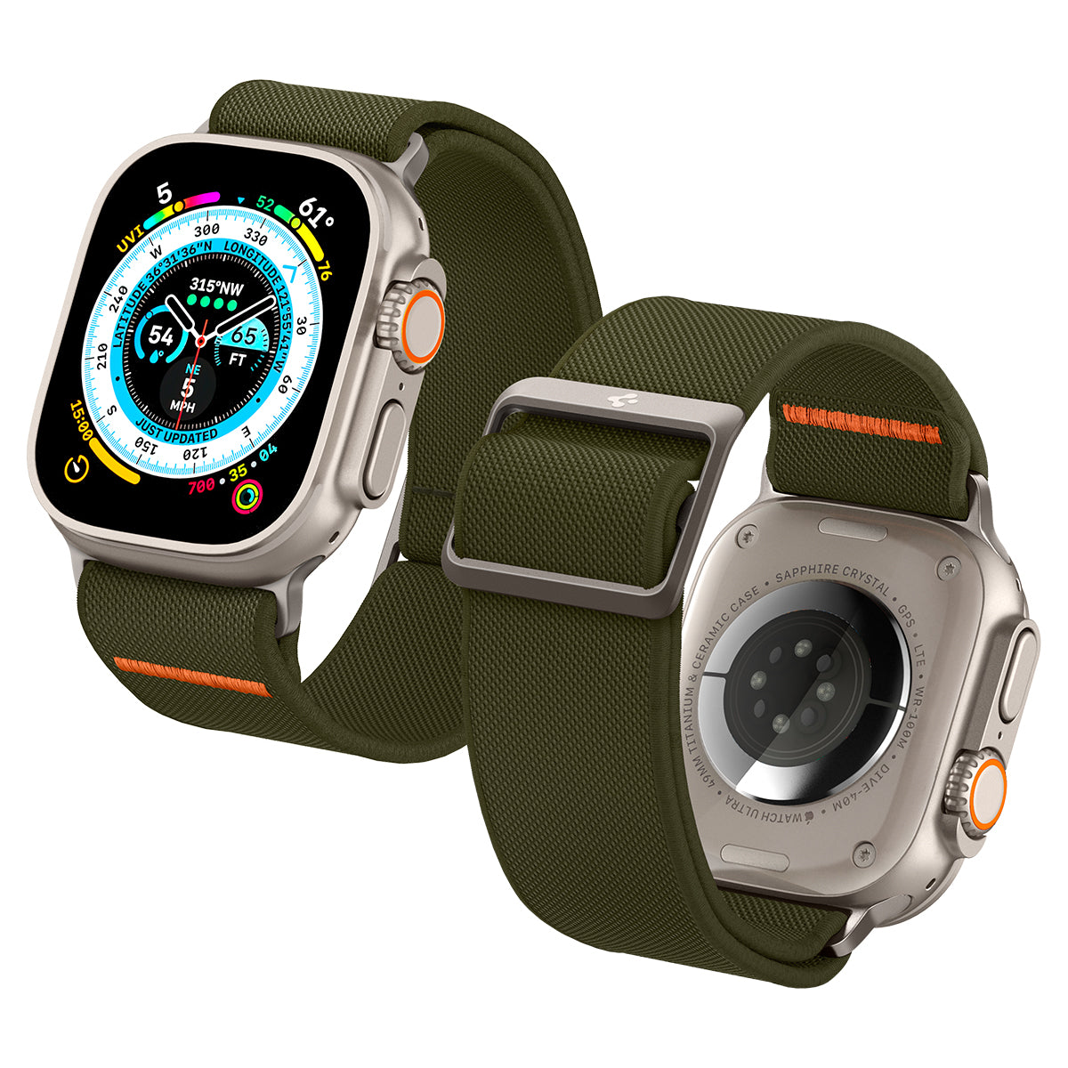 Spigen Lite Fit Ultra, khaki - Apple Watch 49mm/45mm/44mm/42mm