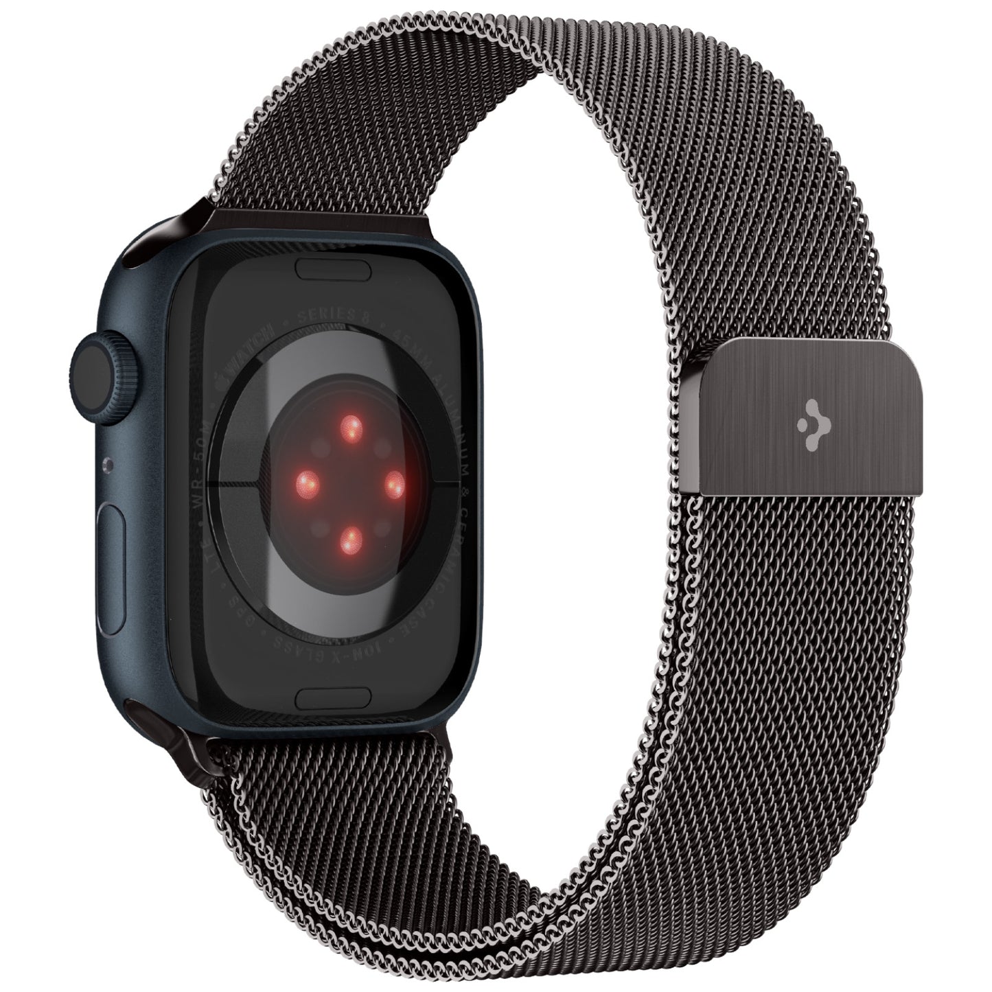 Spigen Metal Fit, graphite - Apple Watch 49mm/45mm/44mm/42mm